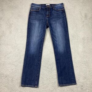 Driftwood Audrey High Rise Straight Leg Stretch Blue Jeans Size 30